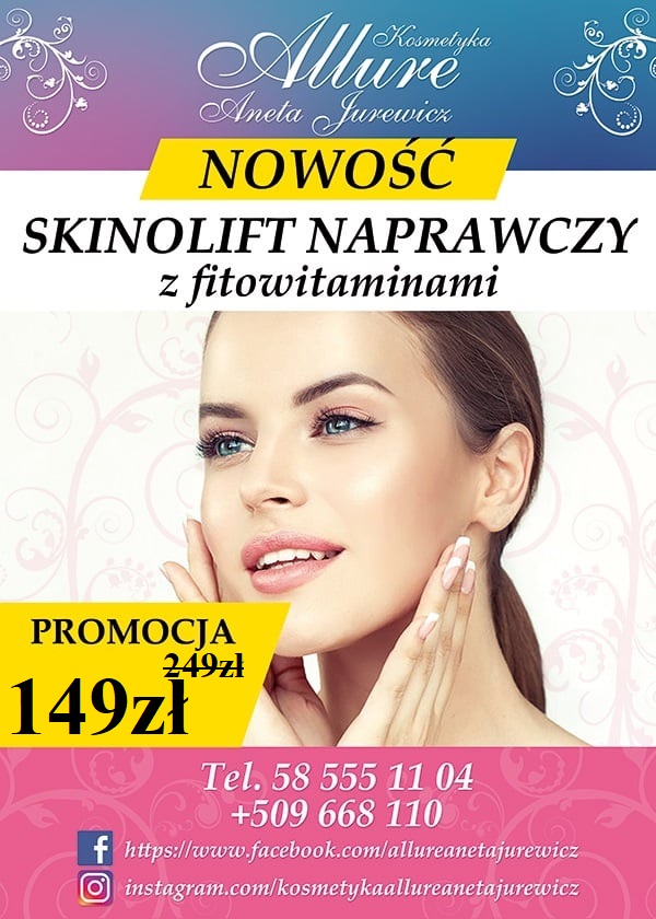 Skinolift naprawczy zabieg na twarz z fitowitaminami