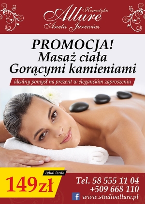 Masaż gorącymi kamieniami w promocji