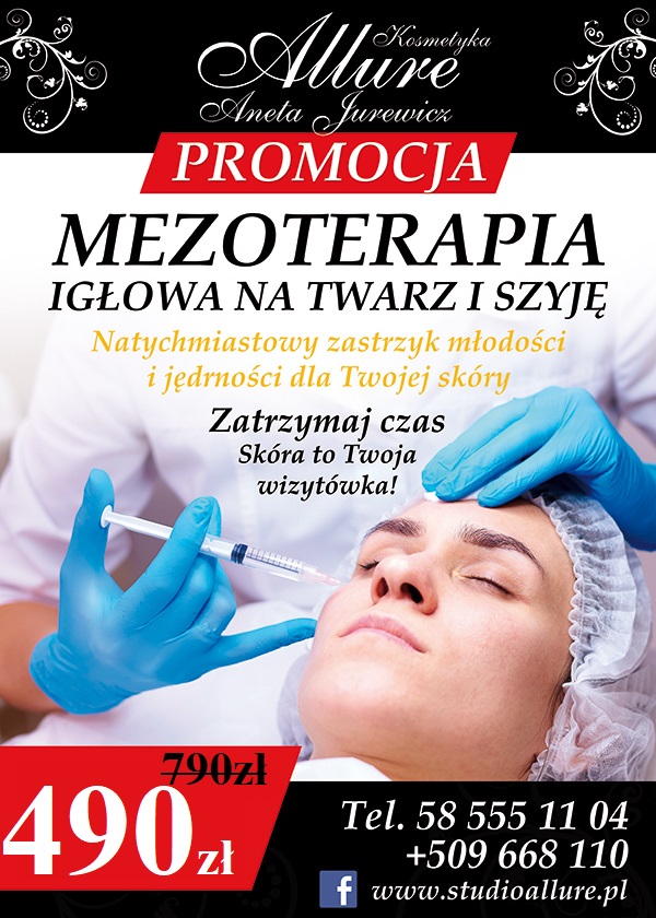 Mezoterapia igłowa na twarz i szyję